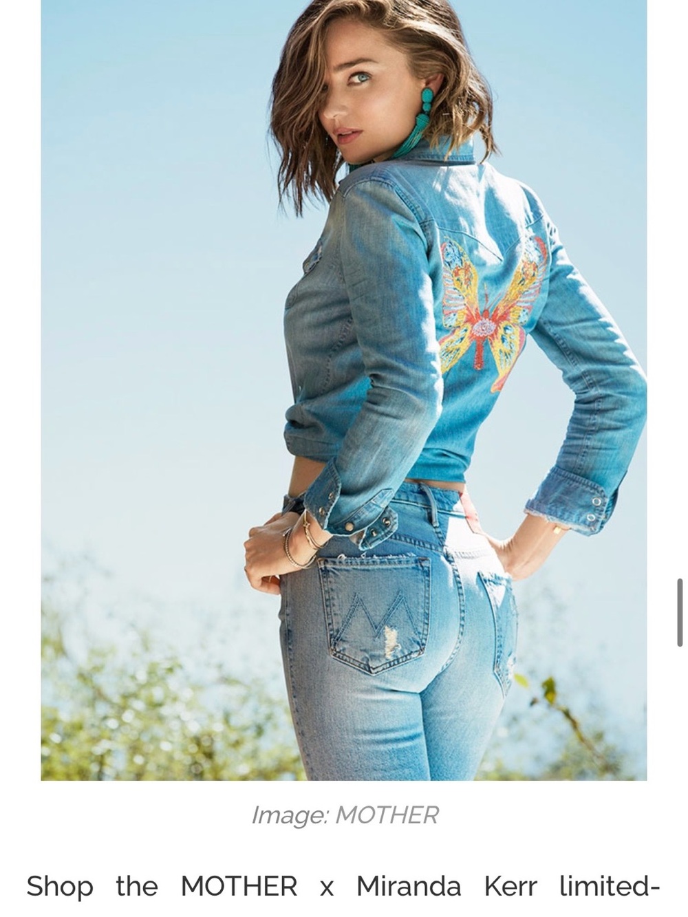 MOTHER x Miranda Grow Wild Denim Shirt